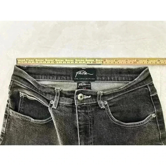 FUBU Collection Y2K Womens Size 7/8 Black Pants Jeans Logo - Picture 4 of 12